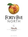 45 North Peach Cremant Sparkling